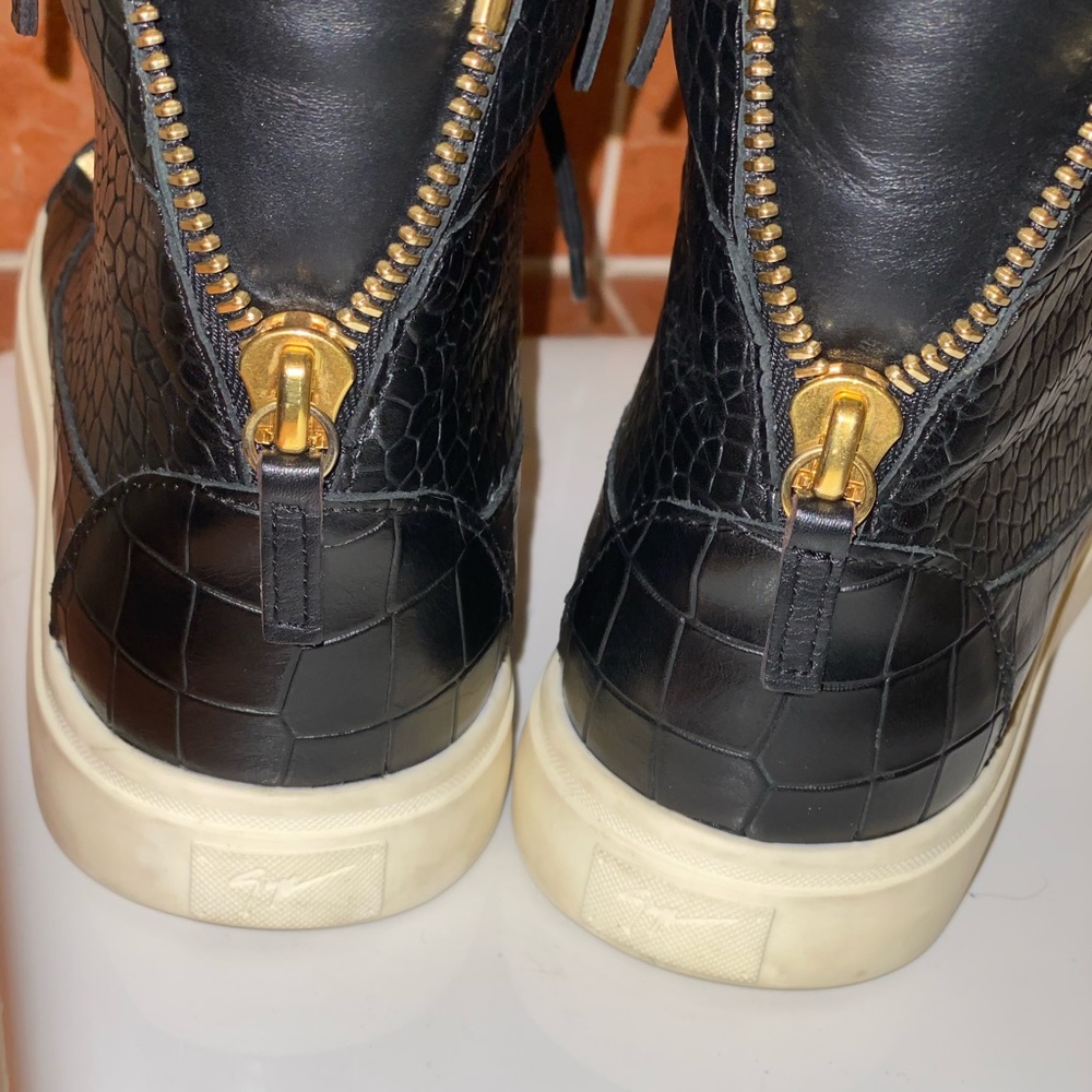 Giuseppe Zanotti Snake & Croc High-Top Sneaker - Picture 6 of 8